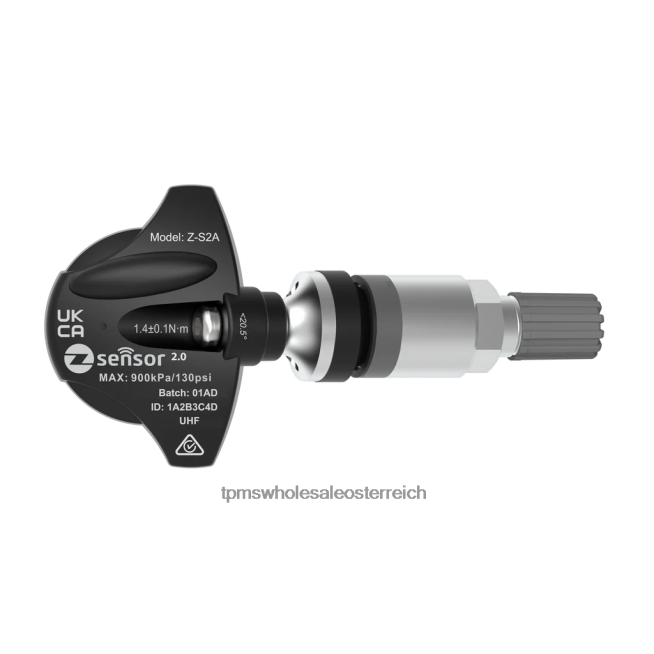 TPMS Reifendruckkontrollsystem - OEM-Ersatz-TPMS-Sensor für Jeep – OEM-Teilenummer 56029398ab, Frequenz 433 MHz P4FX820 Ventilschaft aus Metall – Silber