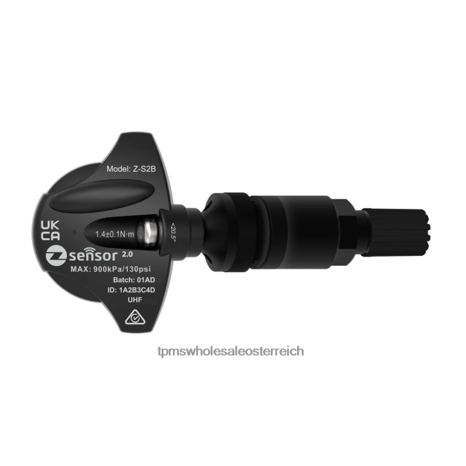 TPMS Sensor - LDV Automotive OEM-Ersatz-TPMS-Sensor – OEM-Teilenummer TP3040001, Frequenz 433 MHz P4FX8156 Ventilschaft aus Metall – schwarz